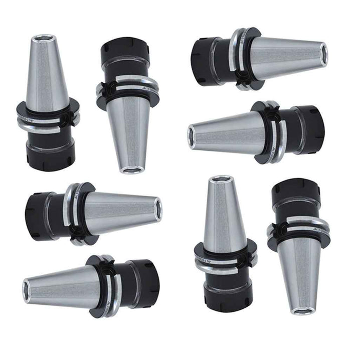 DURAFORCE 8 Pack Collet Chuck CAT40-ER32 2.76" Balanced To G2.5/25000rpm-8 Chucks