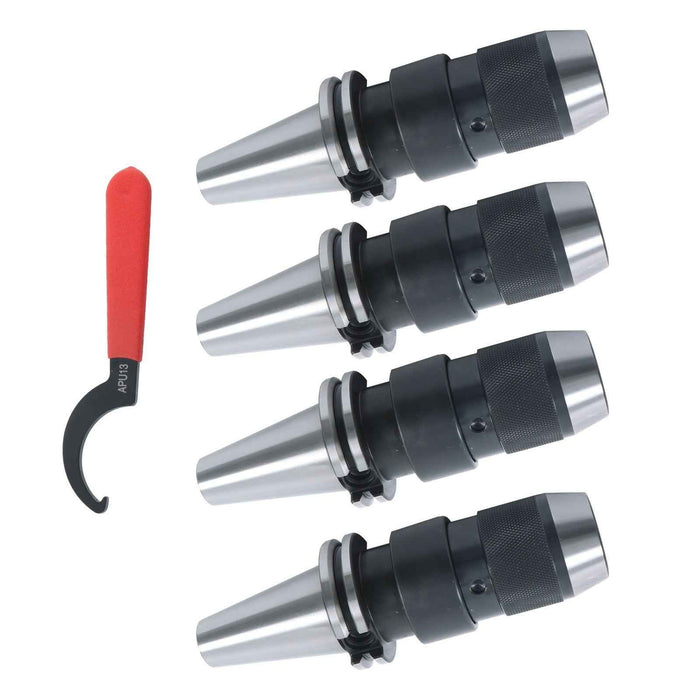 DURAFORCE 4Pack CAT40 Keyless Drill Chuck 1/2' Fit On Haas CNC Easy Great Tool Holder