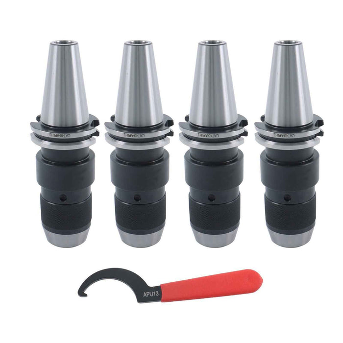 DURAFORCE 4Pack CAT40 Keyless Drill Chuck 1/2' Fit On Haas CNC Easy Great Tool Holder