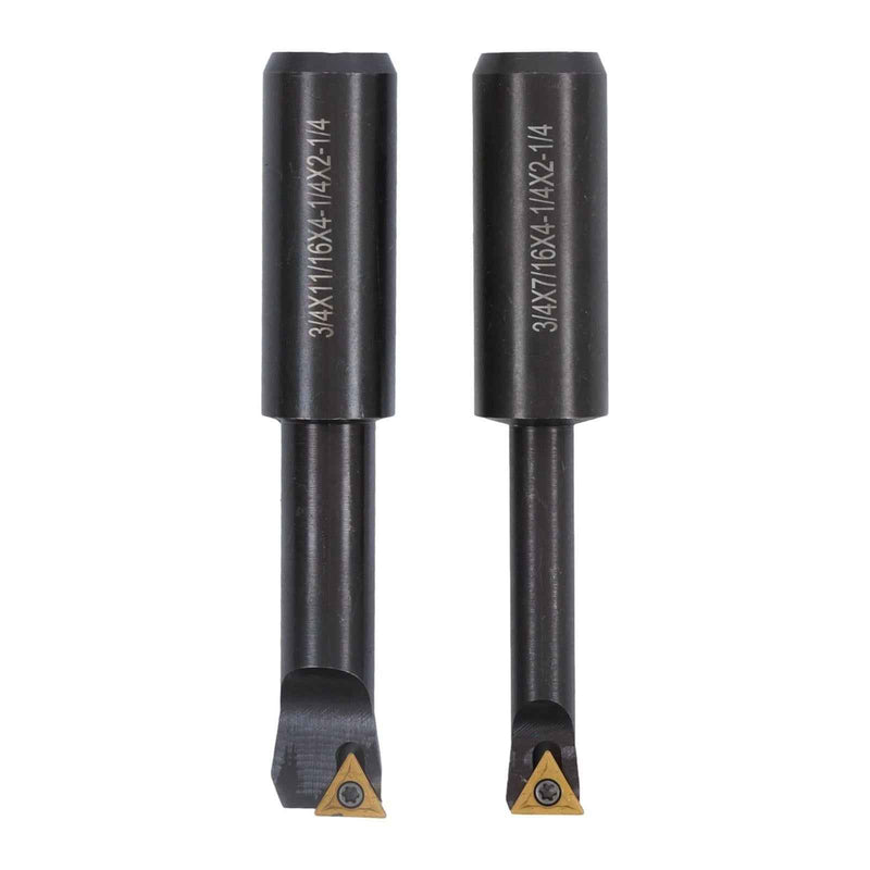 DURAFORCE Shank R8 10Pcs 3/4" Boring Bar Set 7/16×20UNF Boring Head Sets Indexable Tipped