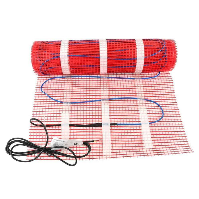 DURAFORCE 30 Sqft 120 Volt Electric Radiant Warm Floor Mat Kit Tile Heating System