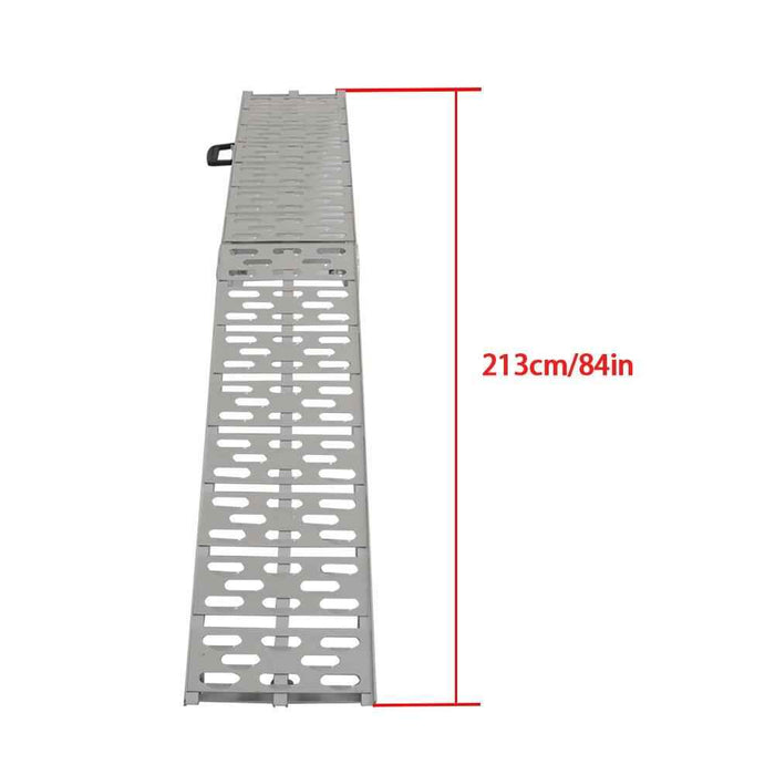 DURAFORCE Folding Loading Ramps For Truck Motorcycle Lawn Mower 2pcs ATV UTV 7.5' Aluminum