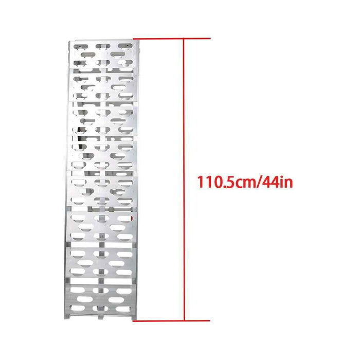 DURAFORCE Folding Loading Ramps For Truck Motorcycle Lawn Mower 2pcs ATV UTV 7.5' Aluminum