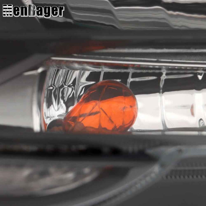 DURAFORCE LH&RH Halogen Clear Headlight Black Headlamp For 2018 2019 Subaru Legacy/Outback