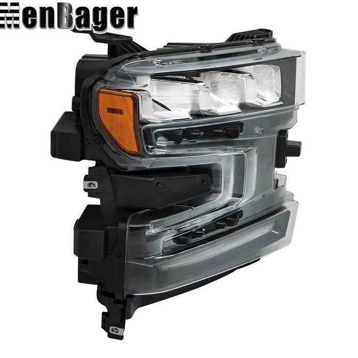 DURAFORCE For Chevrolet Silverado 1500 2019 2020 Clear Lens Headlight Assembly Right LED