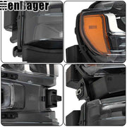 DURAFORCE For Chevrolet Silverado 1500 2019 2020 Clear Lens Headlight Assembly Right LED