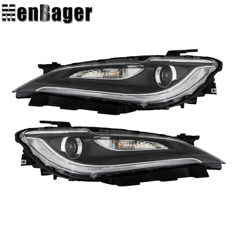 DURAFORCE For Chrysler 200 2016-2017 Halogen Headlights Assy Driver&Passenger w/o LED DRL