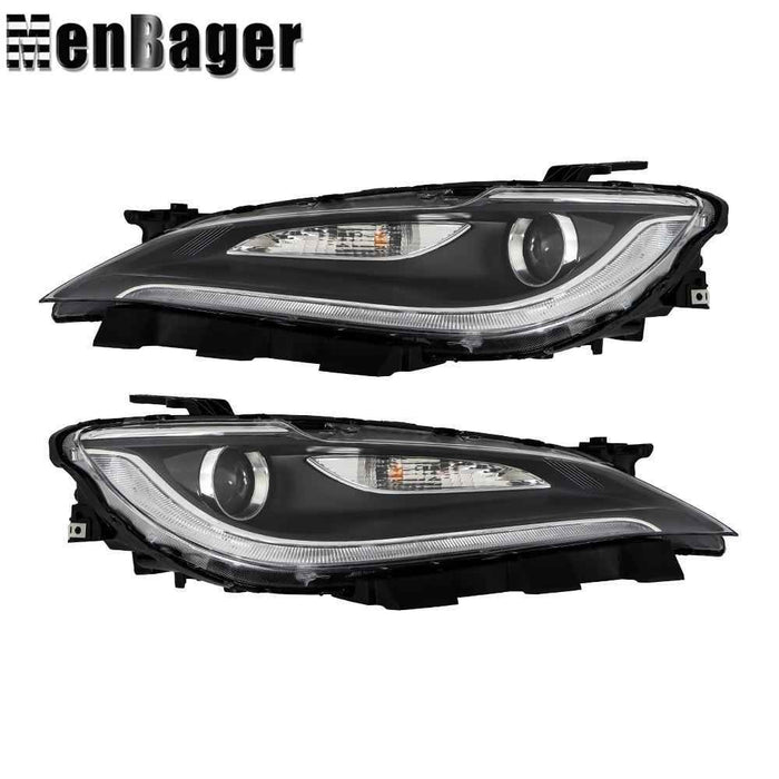 DURAFORCE For Chrysler 200 2016-2017 Halogen Headlights Assy Driver&Passenger w/o LED DRL