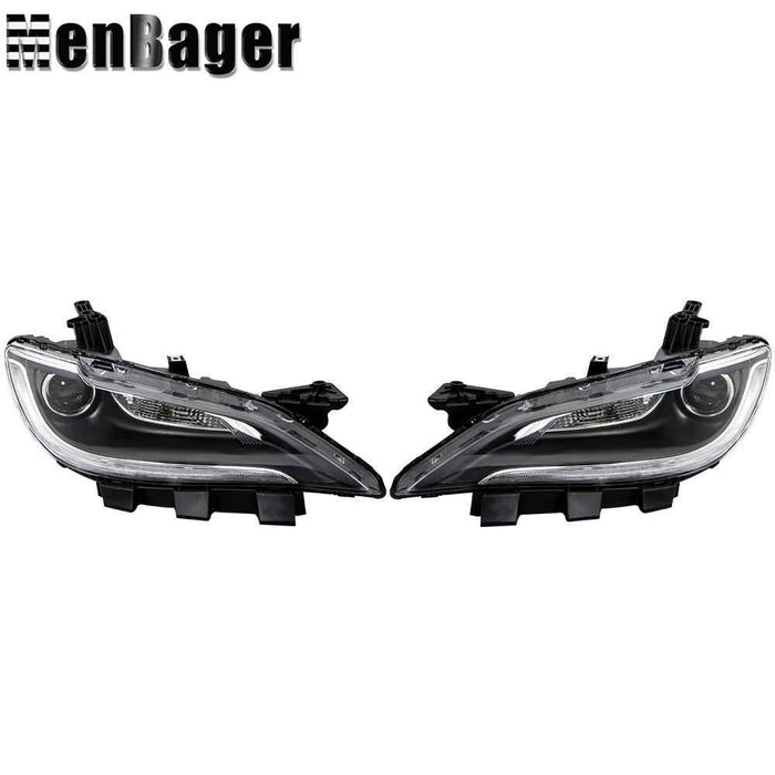 DURAFORCE For Chrysler 200 2016-2017 Halogen Headlights Assy Driver&Passenger w/o LED DRL