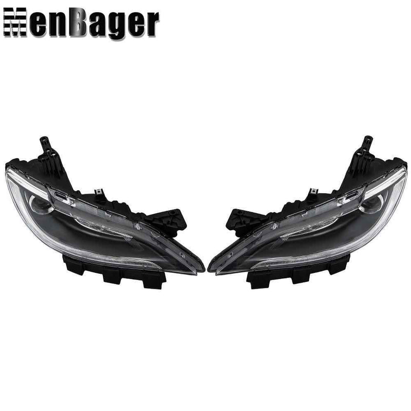 DURAFORCE For Chrysler 200 2016-2017 Halogen Headlights Assy Driver&Passenger w/o LED DRL