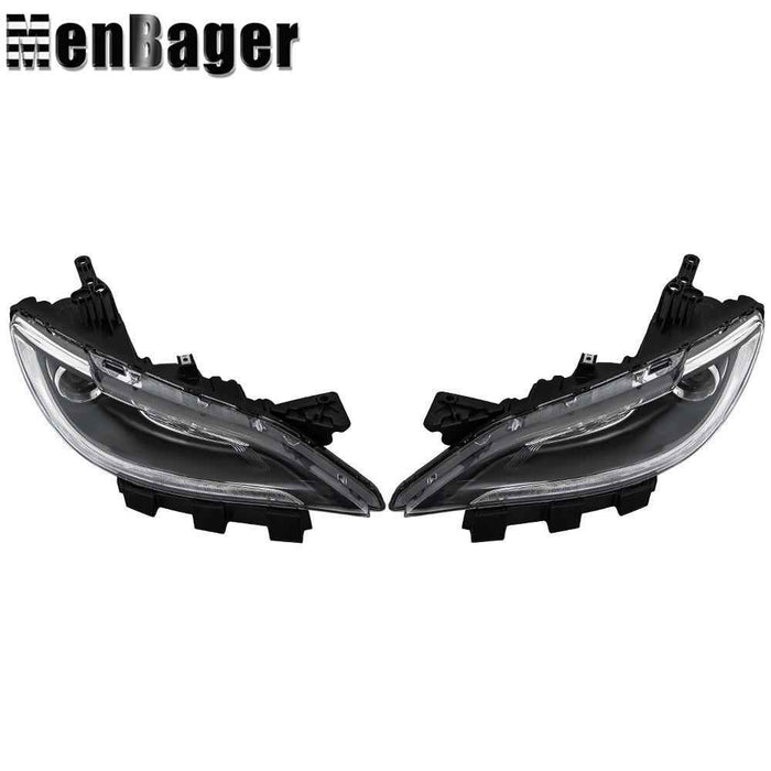 DURAFORCE For Chrysler 200 2016-2017 Halogen Headlights Assy Driver&Passenger w/o LED DRL