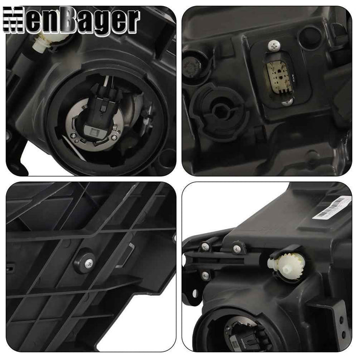 DURAFORCE For Chrysler 200 2016-2017 Halogen Headlights Assy Driver&Passenger w/o LED DRL