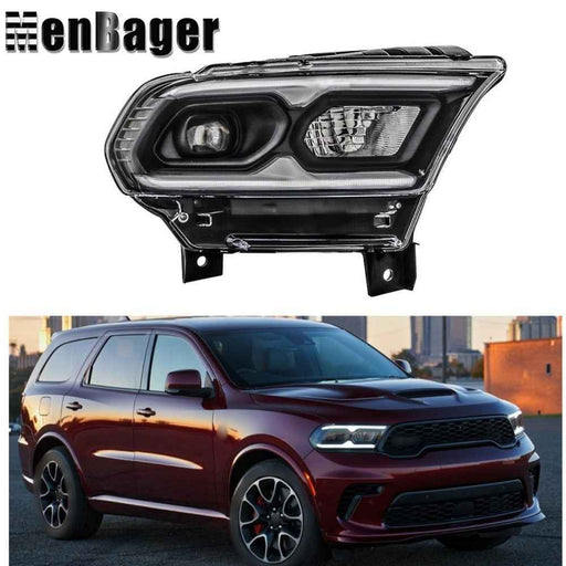 DURAFORCE Headlight Assembly Right Side Full LED Clear For 2021 2022 2023 Dodge Durango