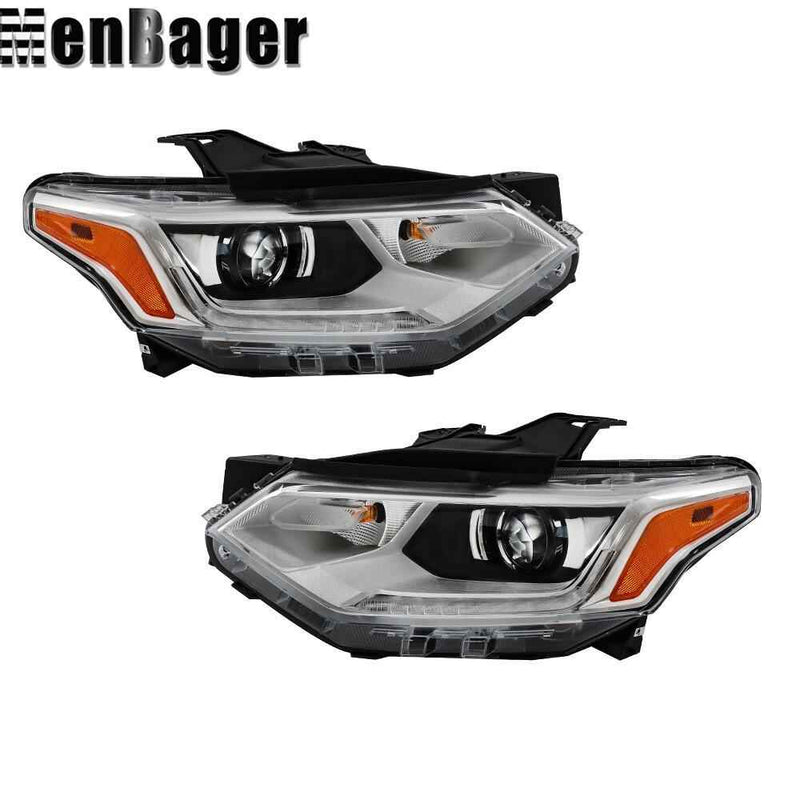 DURAFORCE For 2018 2019 2020 2021 Chevy Traverse Left&Right Side HID Clear Headlights Assy
