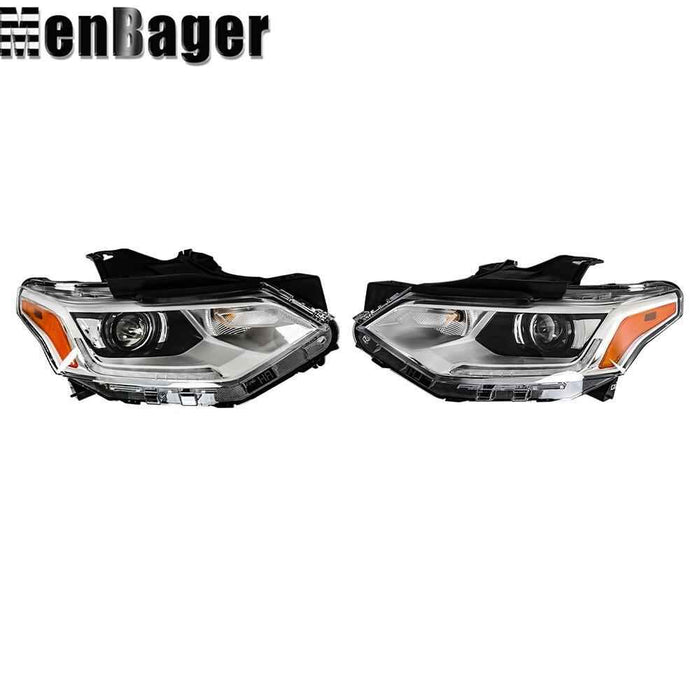 DURAFORCE For 2018 2019 2020 2021 Chevy Traverse Left&Right Side HID Clear Headlights Assy