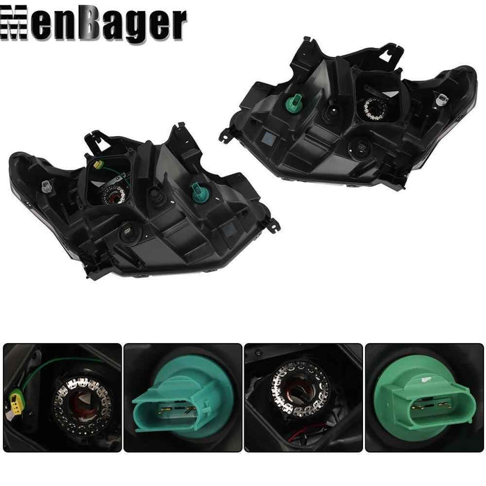 DURAFORCE For 2018 2019 2020 2021 Chevy Traverse Left&Right Side HID Clear Headlights Assy