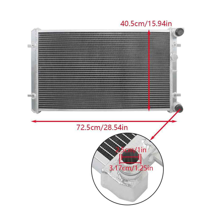 DURAFORCE Aluminum 2Row Cooling Radiator For VW VAG Golf Jetta MK4 Audi TT 1999 2000-2006
