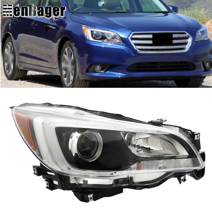 DURAFORCE For 2015-2017 Subaru Legacy/Outback Passenger Side Black Halogen Headlight Assy