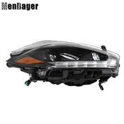 DURAFORCE Passenger Side Headlight Assembly w/LED DRL For 2018 Nissan Murano Halogen Black