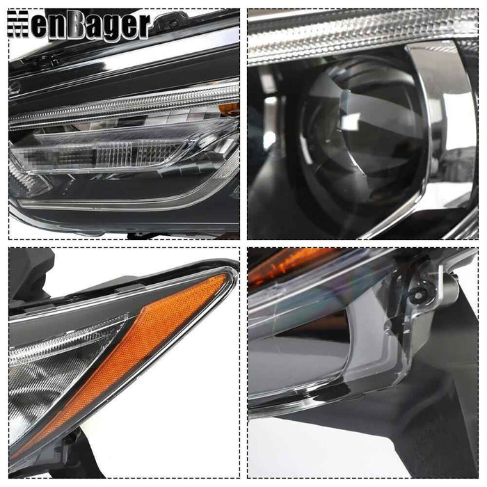 DURAFORCE Headlight For 2016 2017 2018 Infiniti QX60 Xenon/HID Headlamp NO AFS Left Side