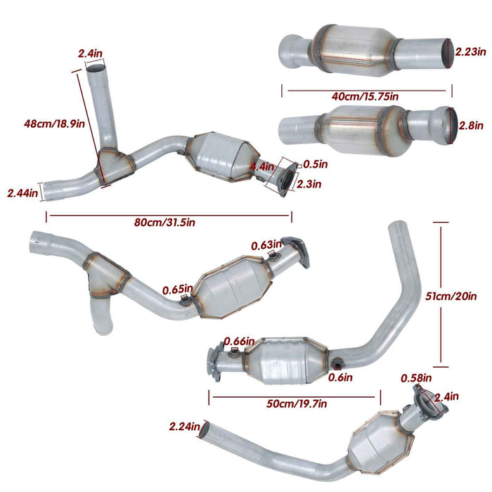 DURAFORCE Catalytic Converter Fit For 2014-2018 Chevrolet Silverado/GMC Sierra 1500 6.2L