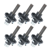 DURAFORCE 6 × Pre-Assembled Trailer Axle Kit W/4 on 4" Bolt Idler 1" Hub Round BT8 Spindle