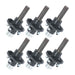 DURAFORCE 6 × Pre-Assembled Trailer Axle Kit W/4 on 4" Bolt Idler 1" Hub Round BT8 Spindle