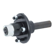 DURAFORCE 6 × Pre-Assembled Trailer Axle Kit W/4 on 4" Bolt Idler 1" Hub Round BT8 Spindle