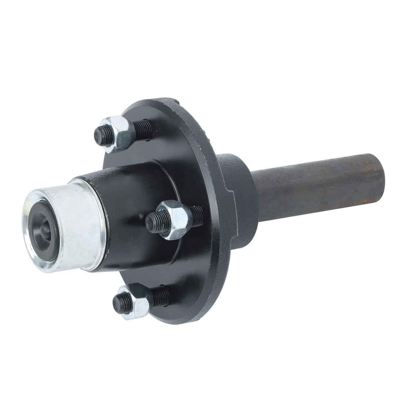 DURAFORCE 6 × Pre-Assembled Trailer Axle Kit W/4 on 4" Bolt Idler 1" Hub Round BT8 Spindle