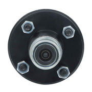 DURAFORCE 6 × Pre-Assembled Trailer Axle Kit W/4 on 4" Bolt Idler 1" Hub Round BT8 Spindle