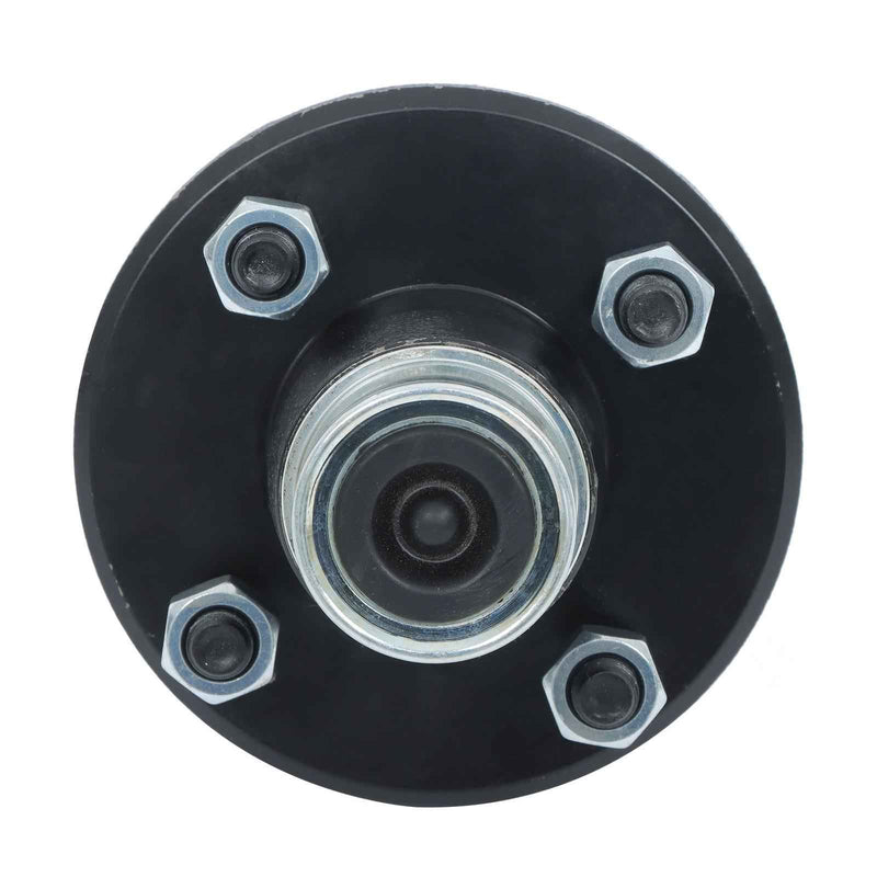DURAFORCE 6 × Pre-Assembled Trailer Axle Kit W/4 on 4" Bolt Idler 1" Hub Round BT8 Spindle