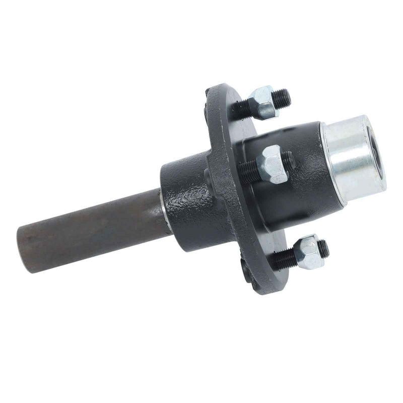 DURAFORCE 6 × Pre-Assembled Trailer Axle Kit W/4 on 4" Bolt Idler 1" Hub Round BT8 Spindle