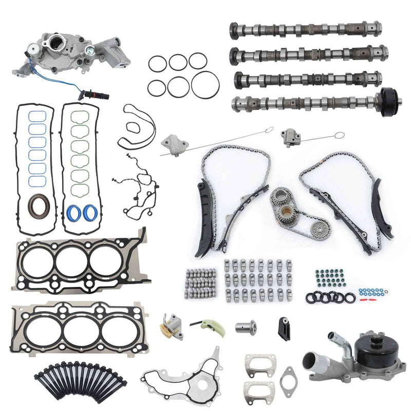 DURAFORCE For 2011-14 Dodge Journey Charger Camshaft Rocker Arms Lifters Timing Chain Kit