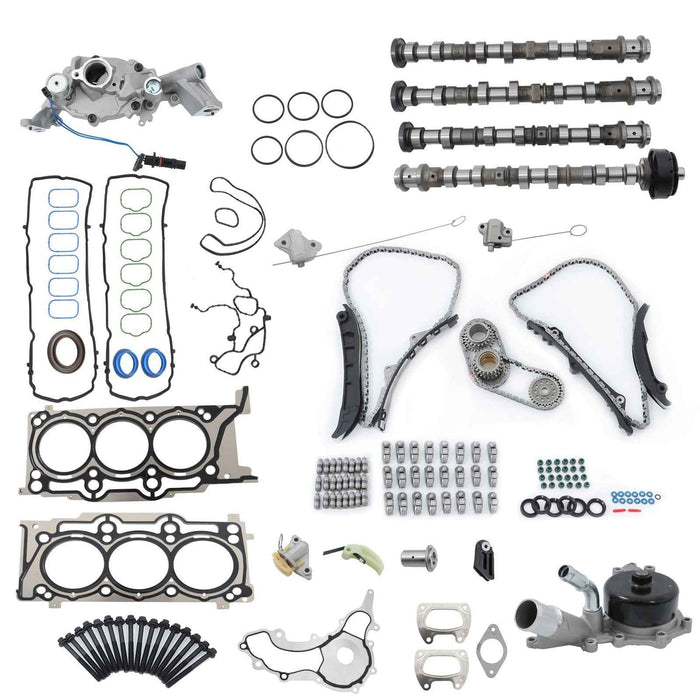 DURAFORCE For 2011-14 Dodge Journey Charger Camshaft Rocker Arms Lifters Timing Chain Kit
