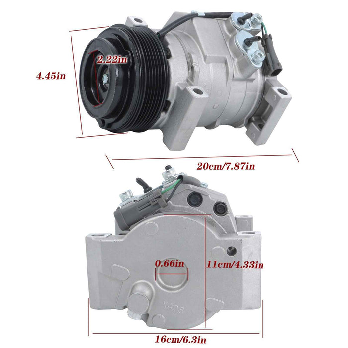 DURAFORCE For 2000-13 Chevy Silverado Express GMC Sierra A/C Compressor W/Clutch 4.3L 6.6L