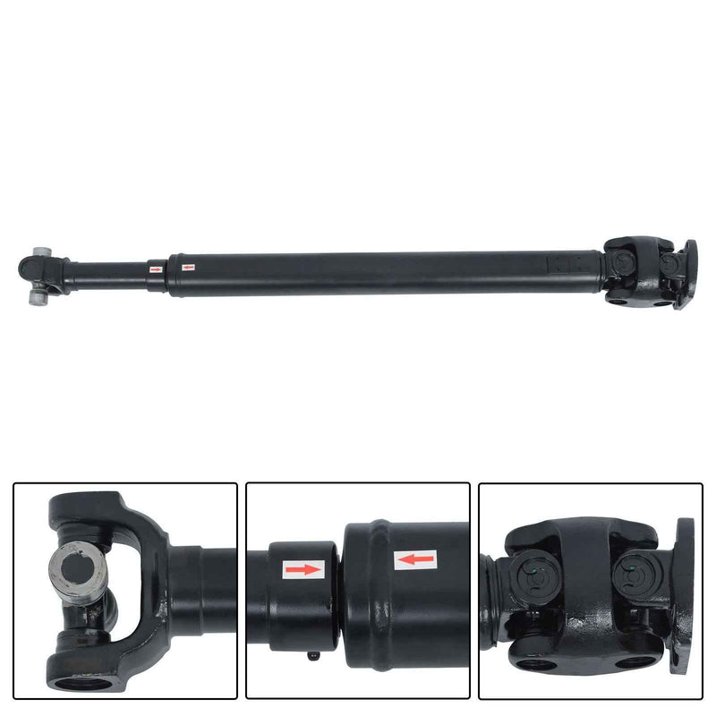 DURAFORCE Black Front Driveshaft Prop Shaft For 99-03 Ford F-250 F-350 Super Duty 4WD 7.3L