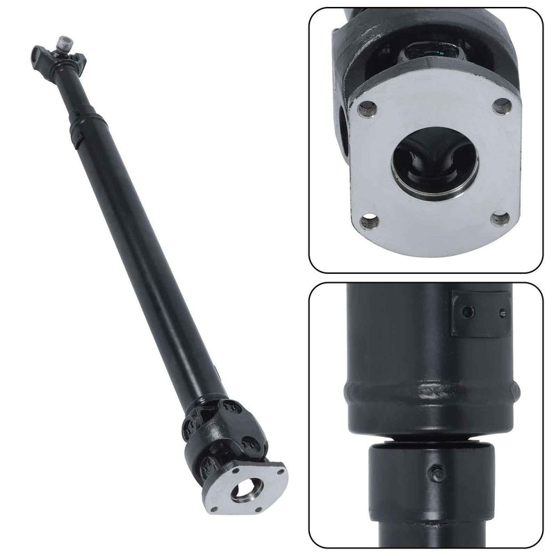 DURAFORCE Black Front Driveshaft Prop Shaft For 99-03 Ford F-250 F-350 Super Duty 4WD 7.3L