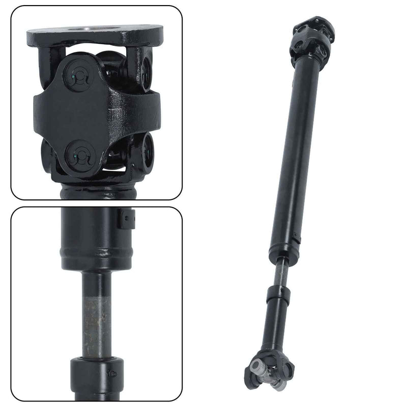 DURAFORCE Black Front Driveshaft Prop Shaft For 99-03 Ford F-250 F-350 Super Duty 4WD 7.3L