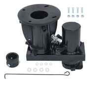 DURAFORCE Black Adjustable 5th Wheel to Gooseneck Adapter W/ 7-1/2" Offset C5G X 12"-16"