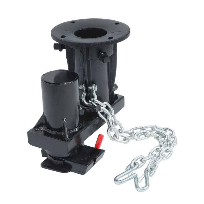 DURAFORCE Black Adjustable 5th Wheel to Gooseneck Adapter W/ 7-1/2" Offset C5G X 12"-16"