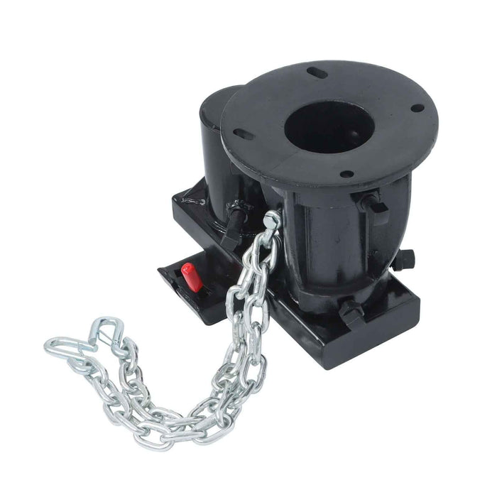 DURAFORCE Black Adjustable 5th Wheel to Gooseneck Adapter W/ 7-1/2" Offset C5G X 12"-16"