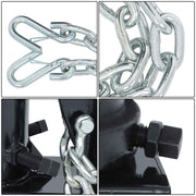 DURAFORCE Black Adjustable 5th Wheel to Gooseneck Adapter W/ 7-1/2" Offset C5G X 12"-16"