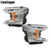 DURAFORCE Headlamps Clear Lens Halogen Fit For 2018 2019 2020 Ford F-150 LH+RH Headlights