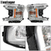 DURAFORCE Headlamps Clear Lens Halogen Fit For 2018 2019 2020 Ford F-150 LH+RH Headlights