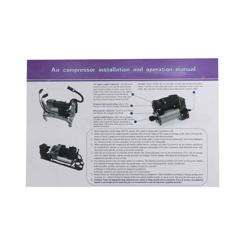 DURAFORCE For Land Rover Range Rover L322 2010-2011/12 Air Ride Suspension Compressor Pump