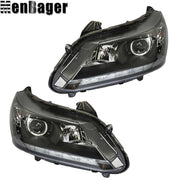DURAFORCE Halogen Left&Right Side Headlights W/LED DRL For 2013-2015 Honda Accord Sedan