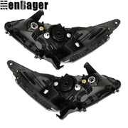 DURAFORCE Halogen Left&Right Side Headlights W/LED DRL For 2013-2015 Honda Accord Sedan