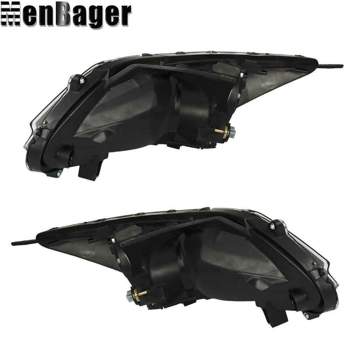 DURAFORCE Halogen Left&Right Side Headlights W/LED DRL For 2013-2015 Honda Accord Sedan