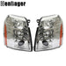 DURAFORCE Pair HID LH&RH Headlights Headlamps For Cadillac Escalade 2007-2013 2014 Chrome