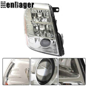 DURAFORCE Pair HID LH&RH Headlights Headlamps For Cadillac Escalade 2007-2013 2014 Chrome